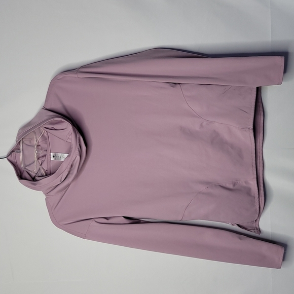 NWOT Yogalicious Lux purple hoodie workout long sleeve sweatshirt sz Small - Picture 2 of 7